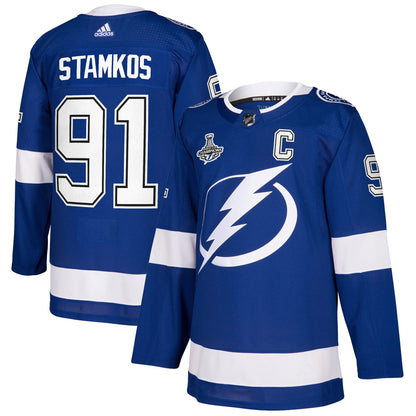 Steven Stamkos Tampa Bay Lightning 2021 Stanley Cup Champions Authentic Player Jersey - Blue