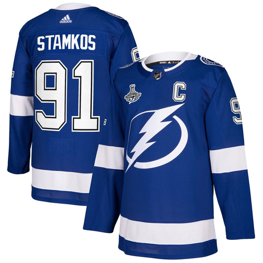 Steven Stamkos Tampa Bay Lightning 2021 Stanley Cup Champions Authentic Player Jersey - Blue