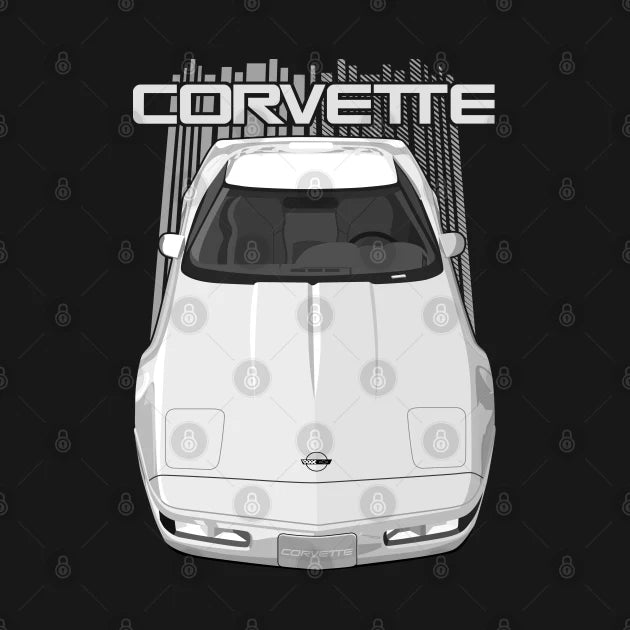 Corvette C4-White T-Shirt