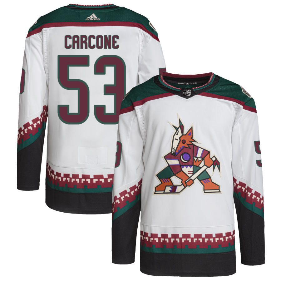 Michael Carcone Arizona Coyotes Primegreen Authentic Pro Jersey - White