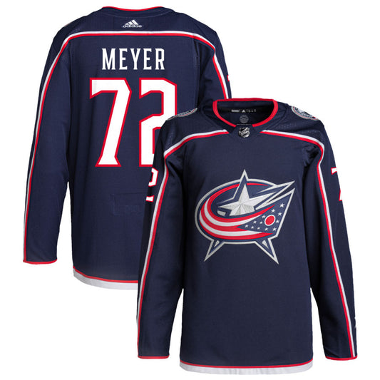 Carson Meyer Columbus Blue Jackets Home Primegreen Authentic Pro Jersey - Navy