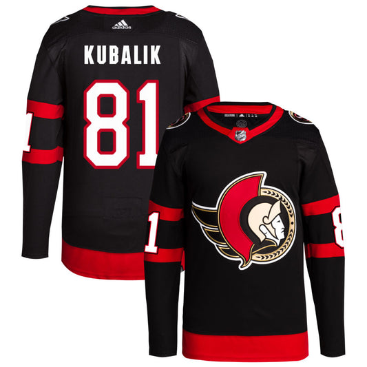 Dominik Kubalik Ottawa Senators Home Primegreen Authentic Pro Jersey - Black