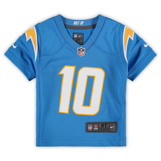 Preschool Justin Herbert Powder Blue Los Angeles Chargers Game Jersey