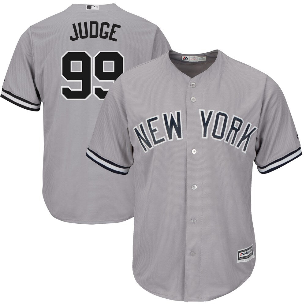 Aaron Judge New York Yankees Majestic Big Tall Cool Base Player Jersey Gray