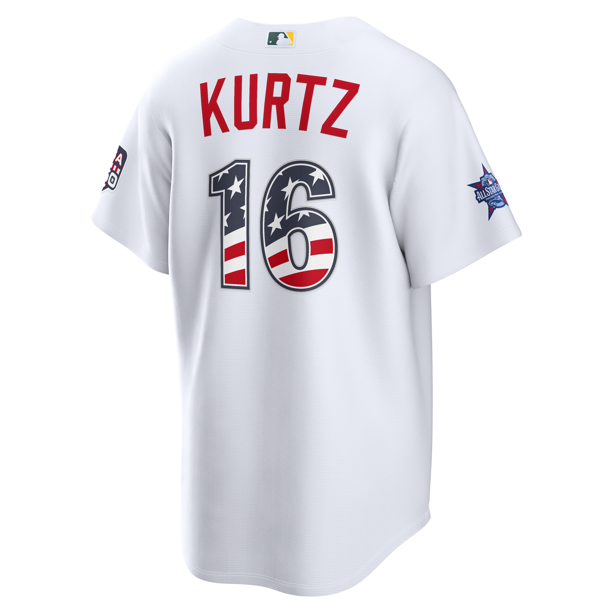 2026 All-Star Edition Stars & Stripes Men's Athletics Nick Kurtz Nike White Stadium Jersey