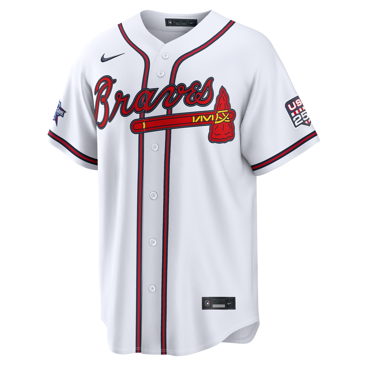 2026 All-Star Edition Stars & Stripes Men's Atlanta Braves Drake Baldwin Nike White Stadium Jersey