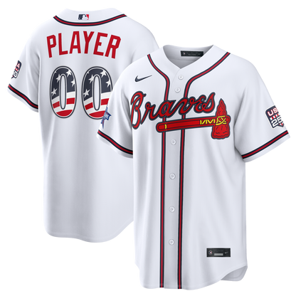 2026 All-Star Edition Stars & Stripes Men's Atlanta Braves Nike White Stadium Pick-A-Player Jersey
