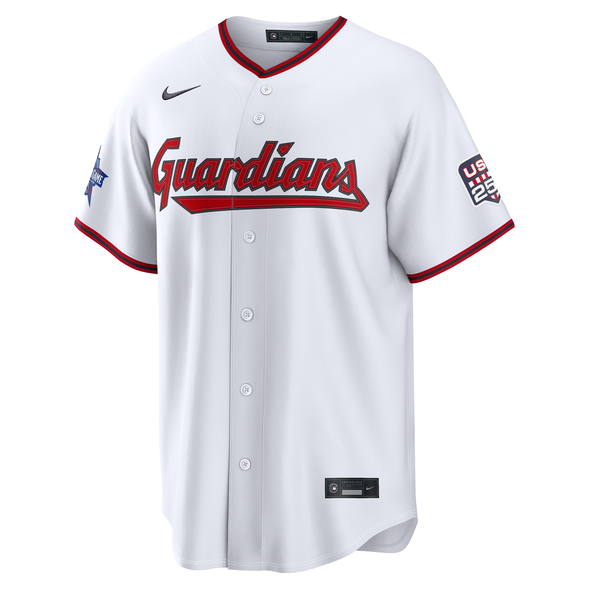 2026 All-Star Edition Stars & Stripes Men's Cleveland Guardians Nike White Stadium Pick-A-Player Jersey