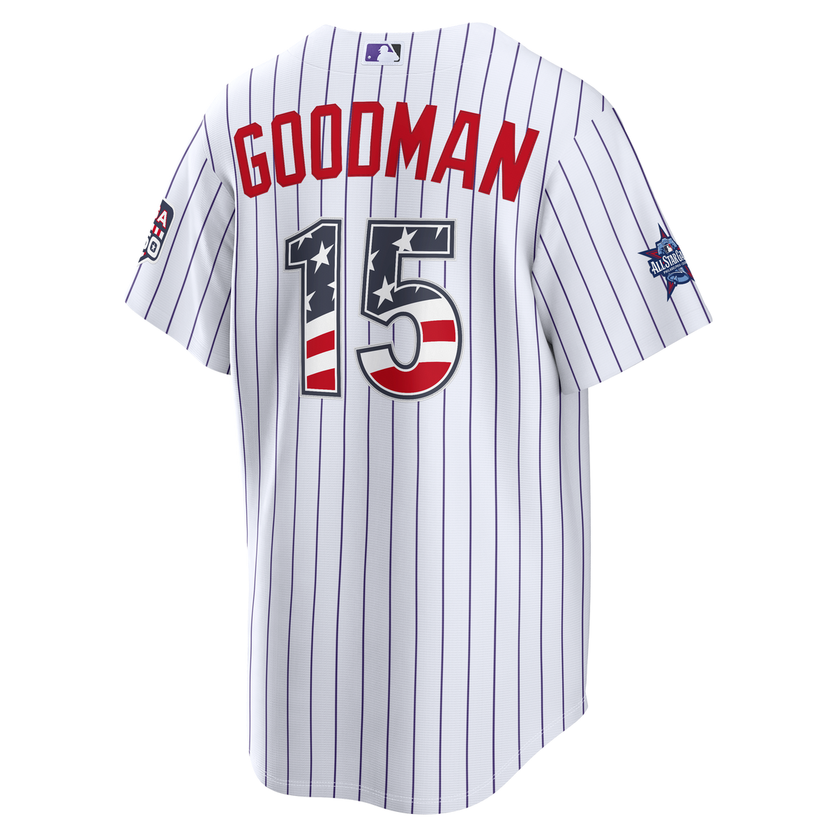 2026 All-Star Edition Stars & Stripes Men's Colorado Rockies Hunter Goodman Nike White Stadium Jersey