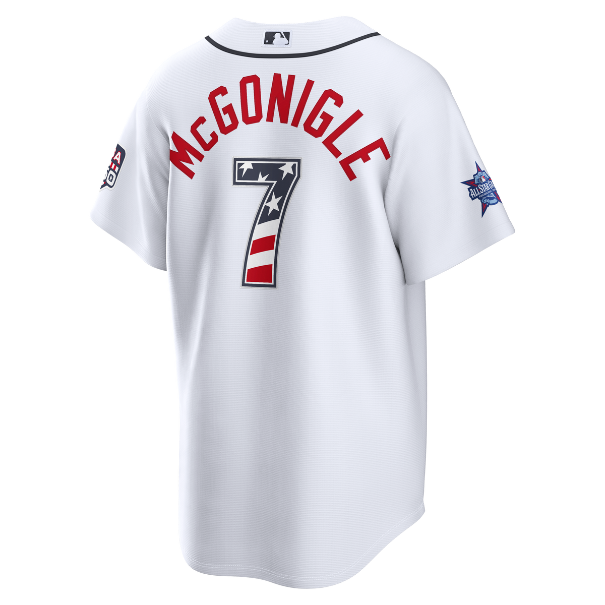2026 All-Star Edition Stars & Stripes Men's Detroit Tigers Kevin McGonigle Nike White Stadium Jersey