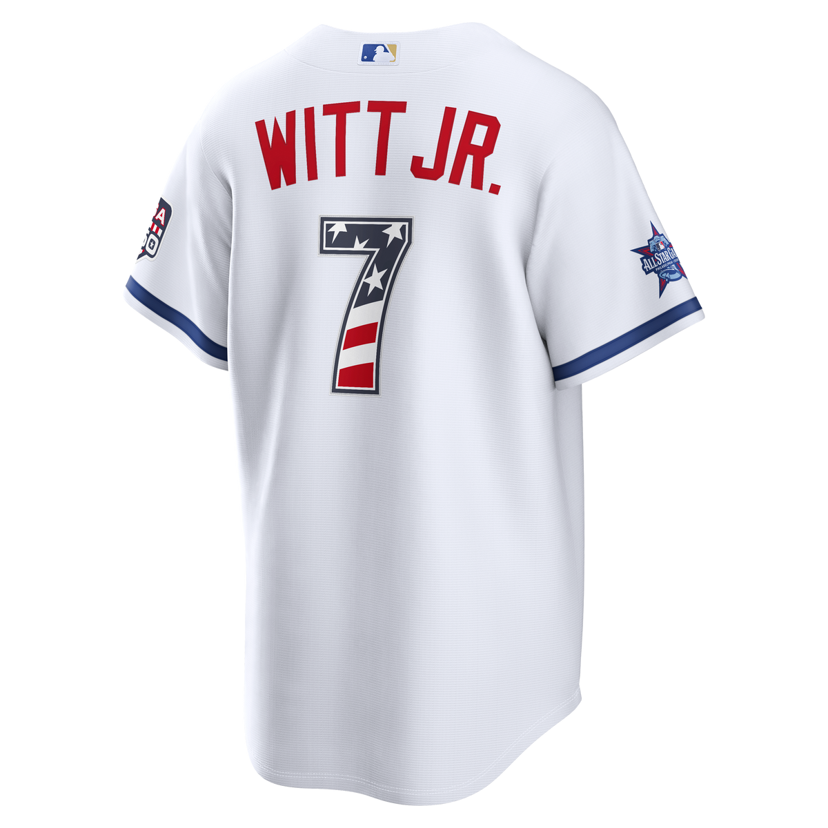 2026 All-Star Edition Stars & Stripes Men's Kansas City Royals Bobby Witt Jr. Nike White Stadium Jersey