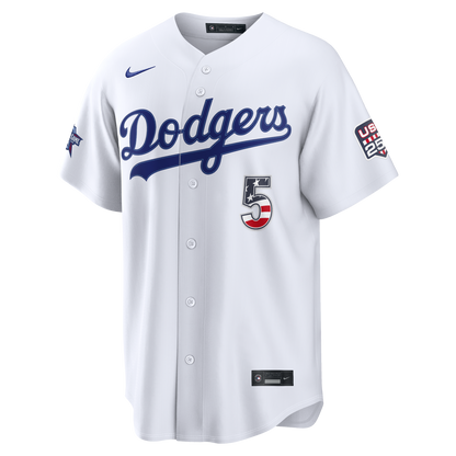2026 All-Star Edition Stars & Stripes Men's Los Angeles Dodgers Freddie Freeman Nike White Stadium Jersey