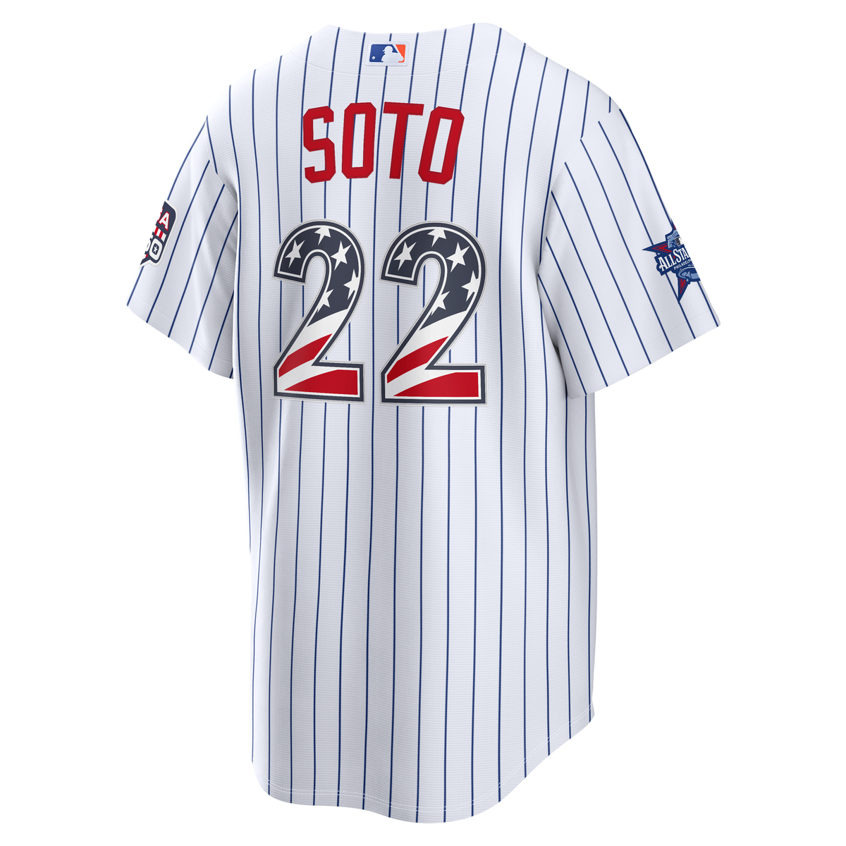 2026 All-Star Edition Stars & Stripes Men's New York Mets Juan Soto Nike White Stadium Jersey
