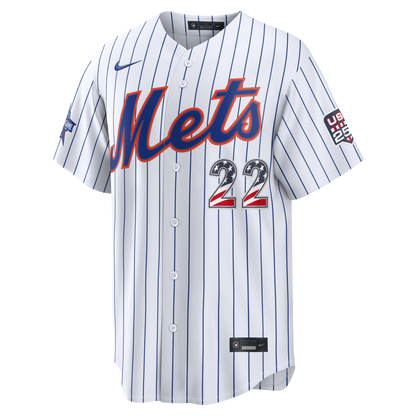 2026 All-Star Edition Stars & Stripes Men's New York Mets Juan Soto Nike White Stadium Jersey