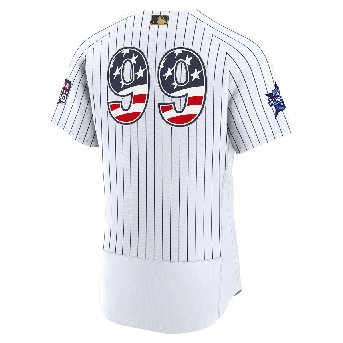 2026 All-Star Edition Stars & Stripes Men's New York Yankees Aaron Judge Nike White Authentic Jersey