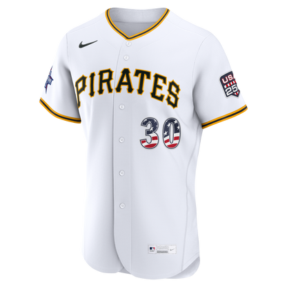 2026 All-Star Edition Stars & Stripes Men's Pittsburgh Pirates Paul Skenes Nike White Authentic Jersey