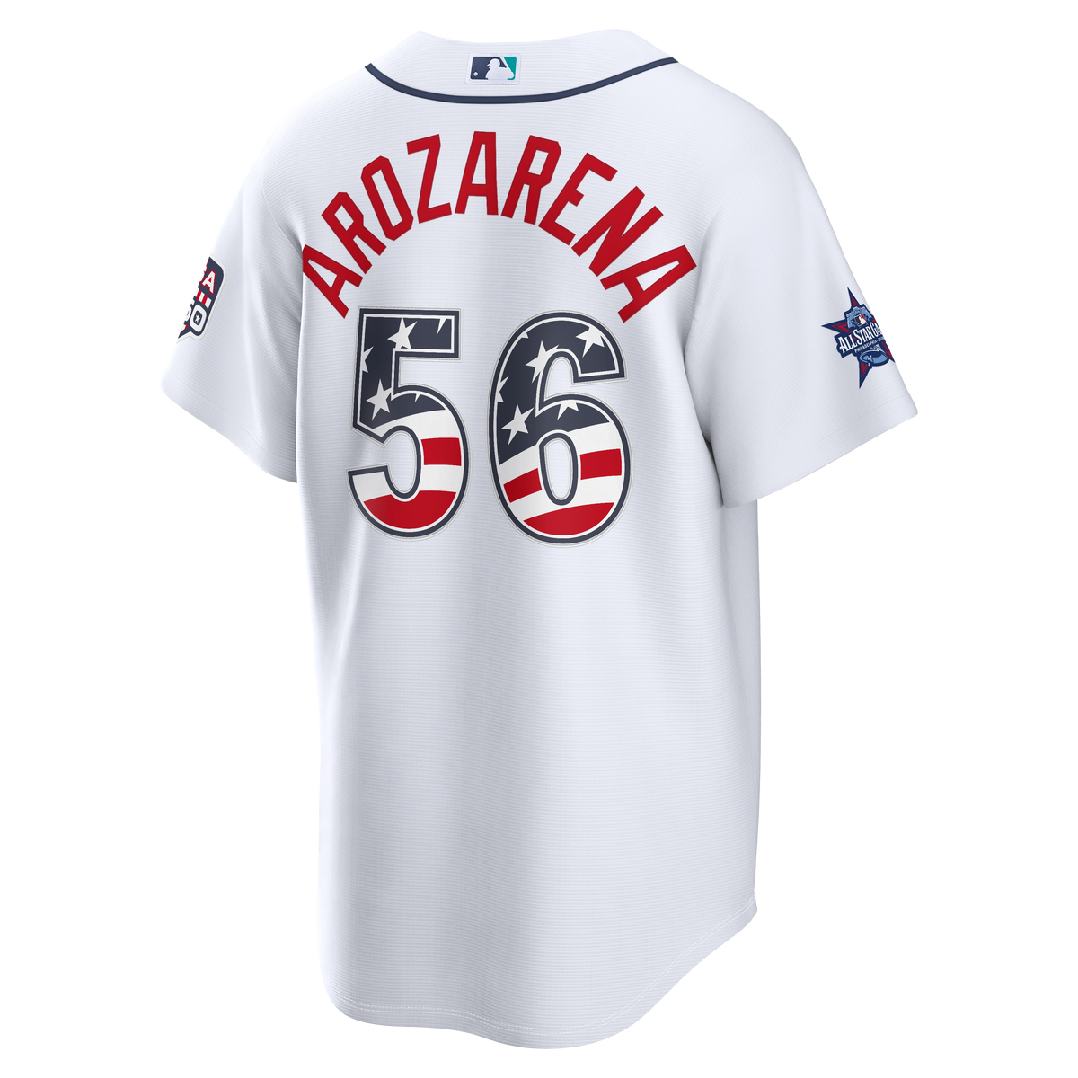 2026 All-Star Edition Stars & Stripes Men's Seattle Mariners Randy Arozarena Nike White Stadium Jersey