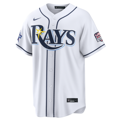 2026 All-Star Edition Stars & Stripes Men's Tampa Bay Rays Junior Caminero Nike White Stadium Jersey