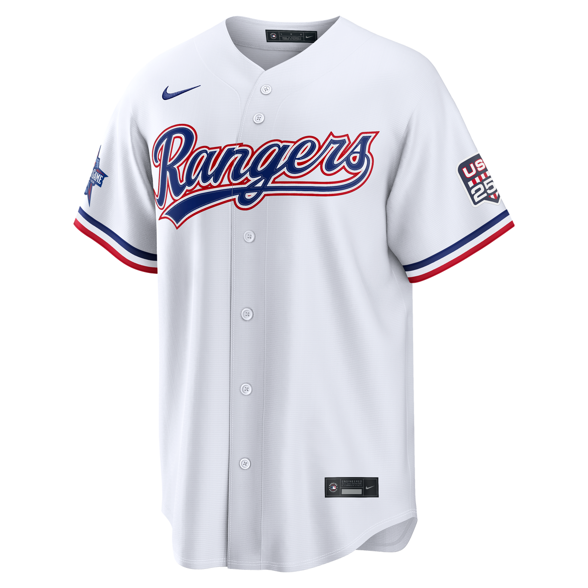 2026 All-Star Edition Stars & Stripes Men's Texas Rangers Nike White Stadium Pick-A-Player Jersey