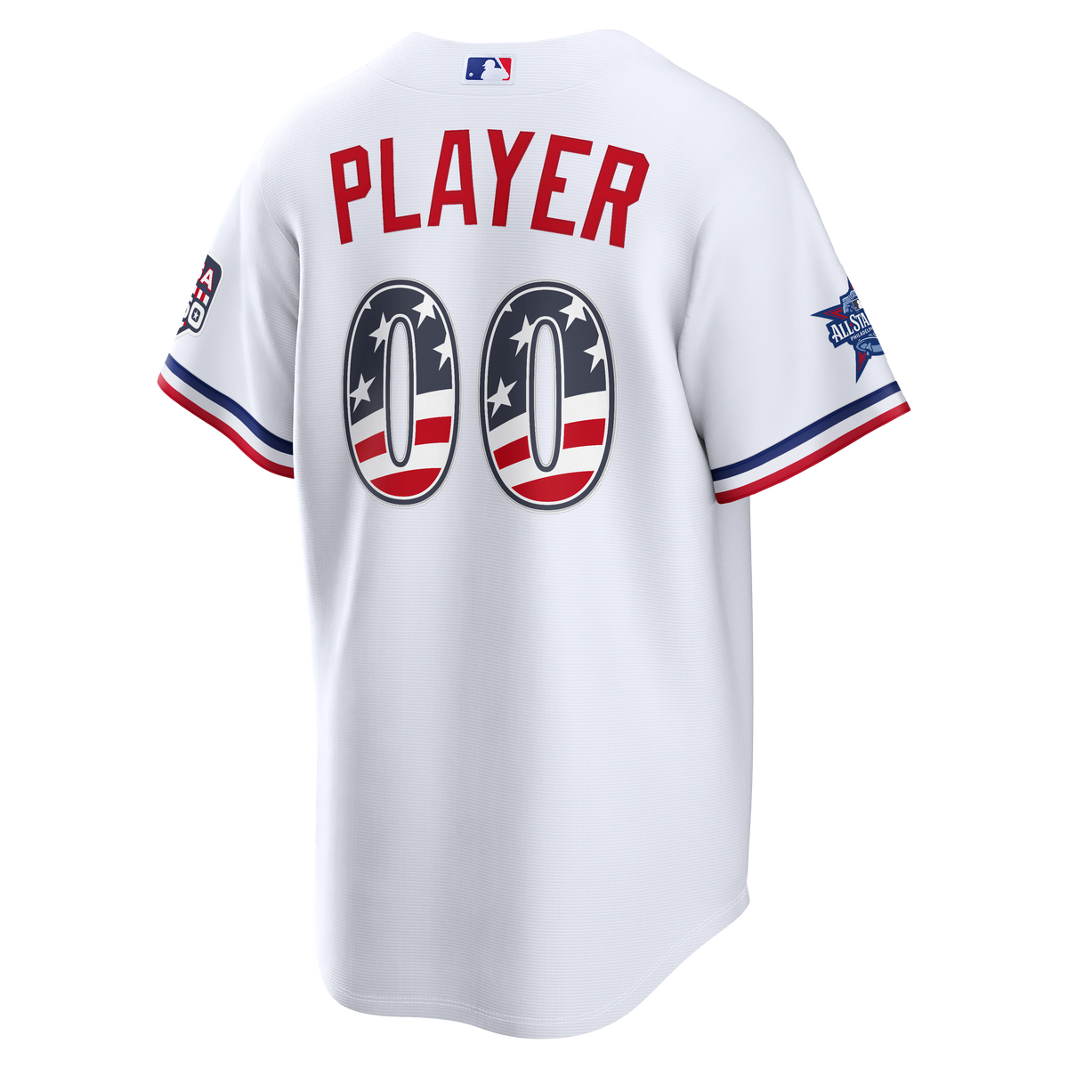 2026 All-Star Edition Stars & Stripes Men's Texas Rangers Nike White Stadium Pick-A-Player Jersey