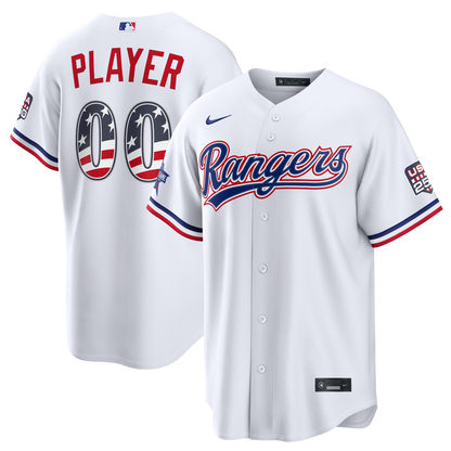 2026 All-Star Edition Stars & Stripes Men's Texas Rangers Nike White Stadium Pick-A-Player Jersey