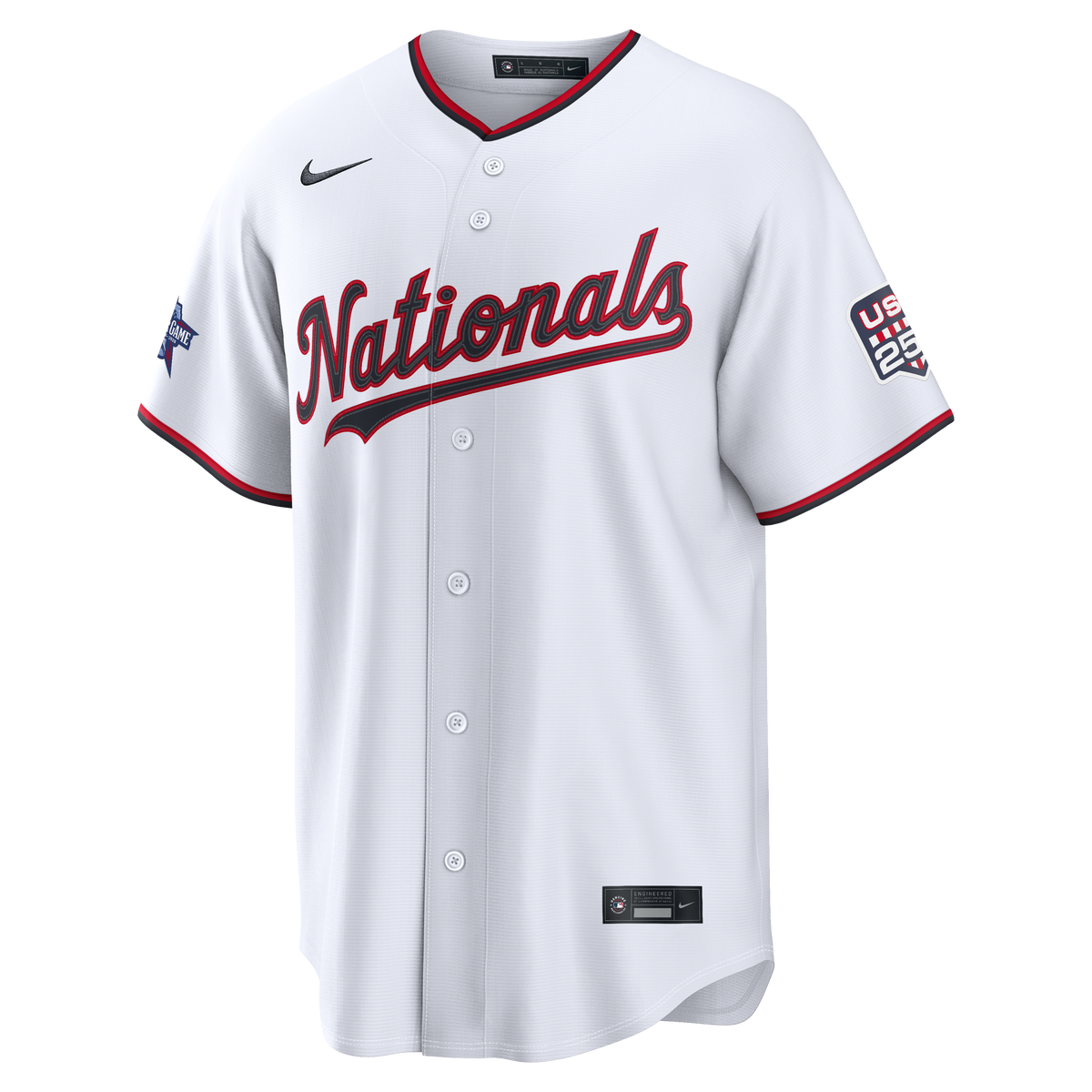 2026 All-Star Edition Stars & Stripes Men's Washington Nationals CJ Abrams Nike White Stadium Jersey