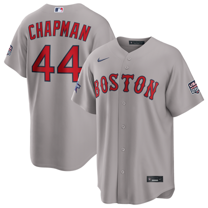 2026 All-Star Game Men's Boston Red Sox Aroldis Chapman Nike Gray Replica Jersey