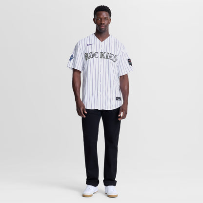 2026 All-Star Game Men's Colorado Rockies Hunter Goodman Nike White Replica Jersey