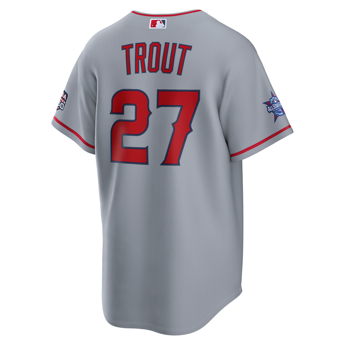 2026 All-Star Game Men's Los Angeles Angels Mike Trout Nike Gray Replica Jersey