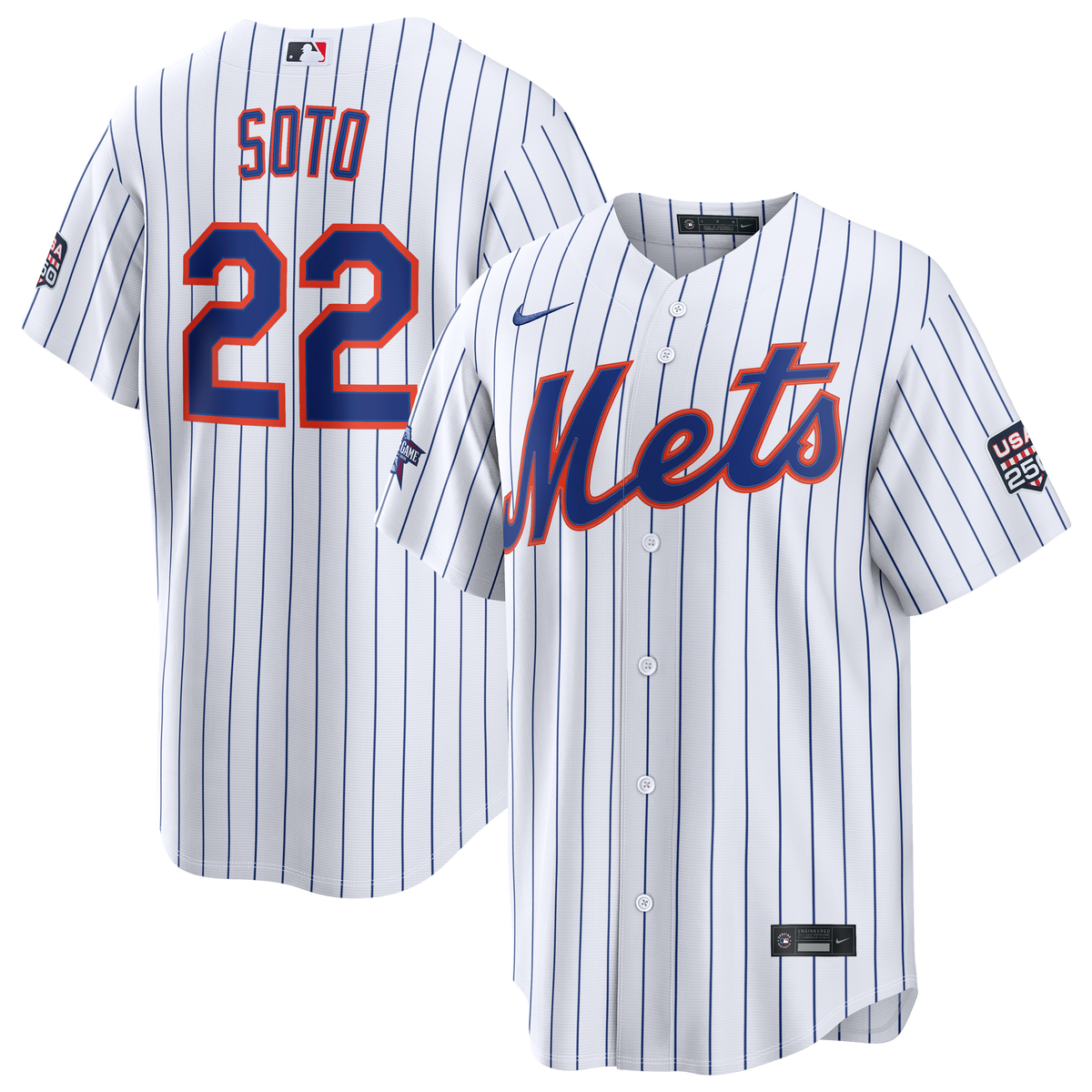 2026 All-Star Game Men's New York Mets Juan Soto Nike White Replica Jersey