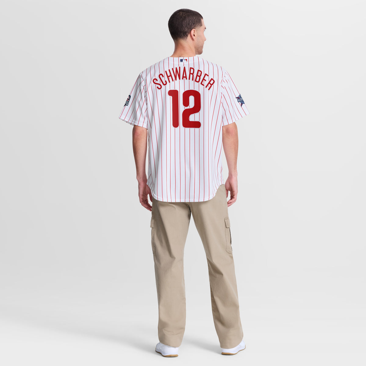 2026 All-Star Game Men's Philadelphia Phillies Kyle Schwarber Nike White Replica Jersey