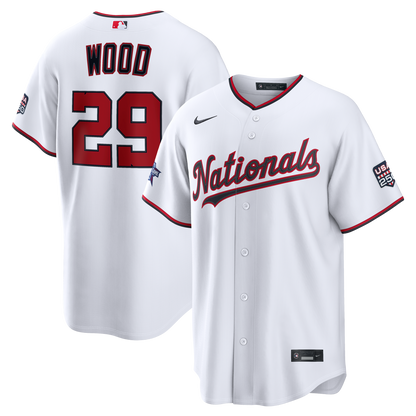 2026 All-Star Game Men's Washington Nationals James Wood Nike White Replica Jersey