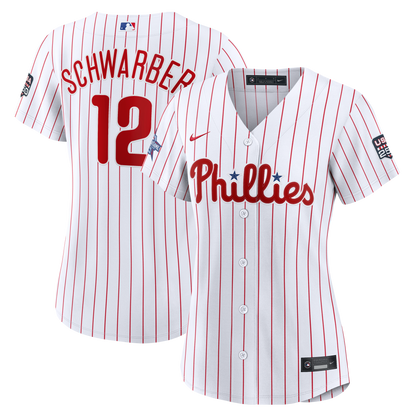 2026 All-Star Game Women's Philadelphia Phillies Kyle Schwarber Nike White Replica Jersey