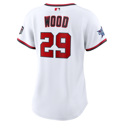 2026 All-Star Game Women's Washington Nationals James Wood Nike White Replica Jersey