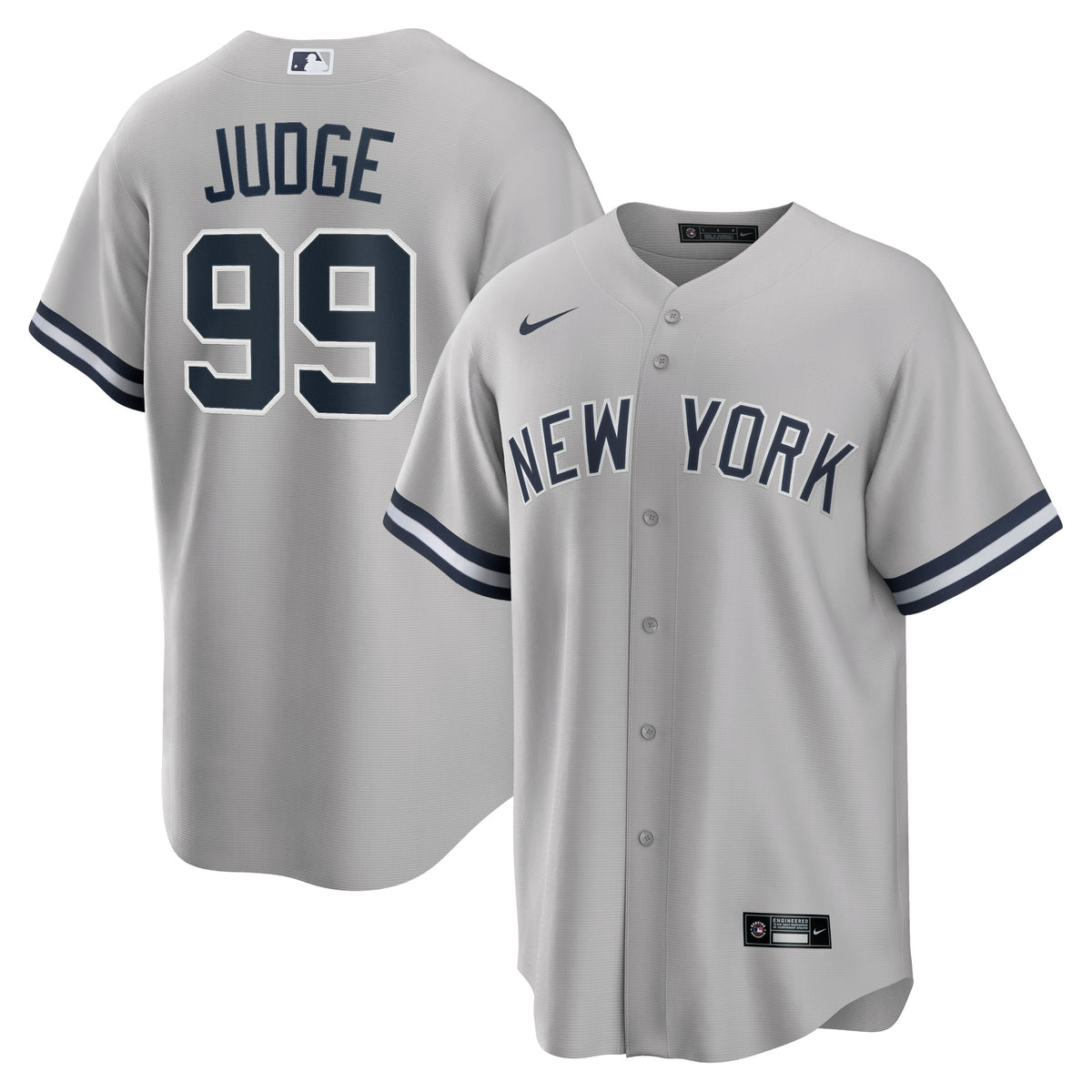 Aaron Judge New York Yankees Nike Big Tall Road Replica Player Jersey Gray