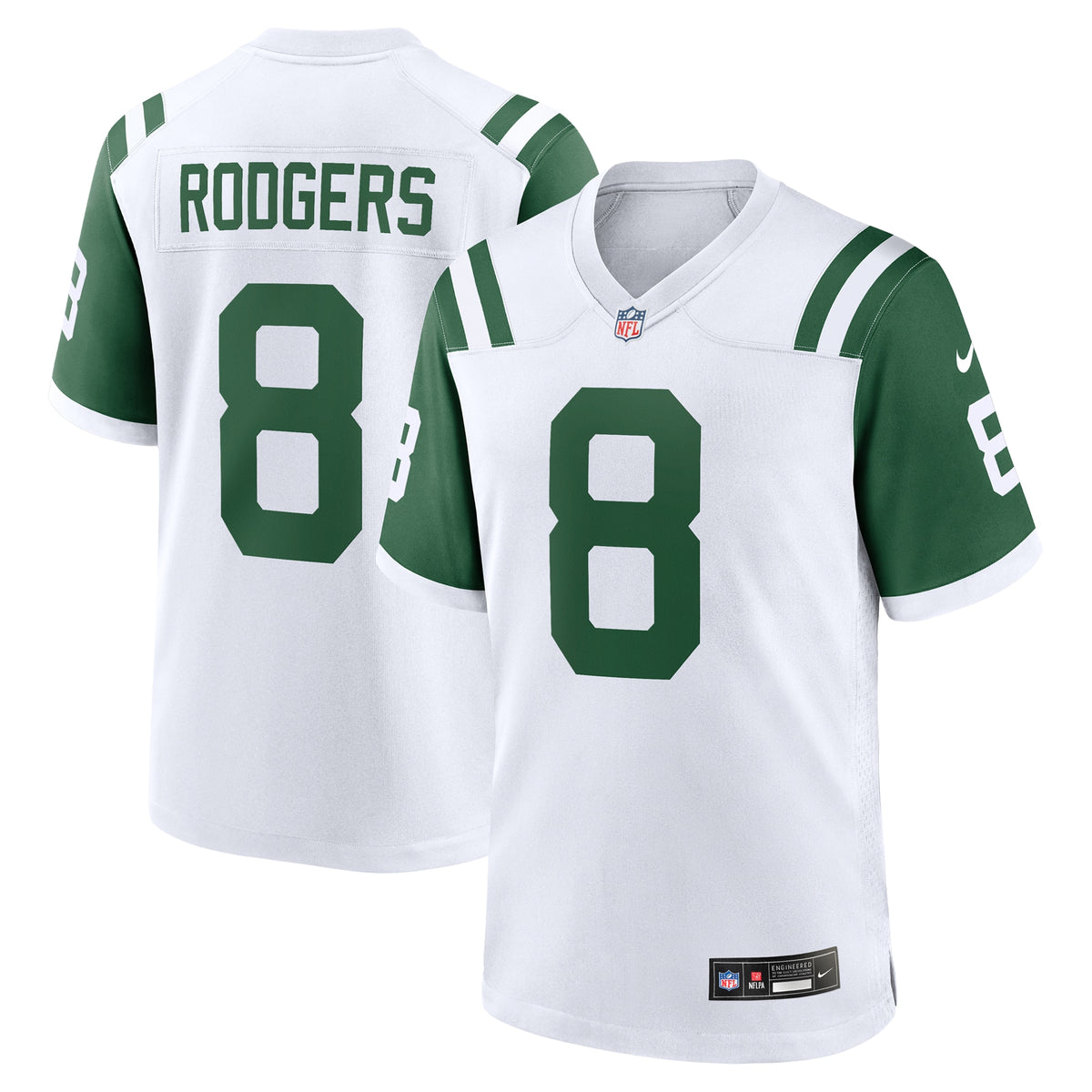 Aaron Rodgers New York Jets Nike Classic Alternate Game Jersey White