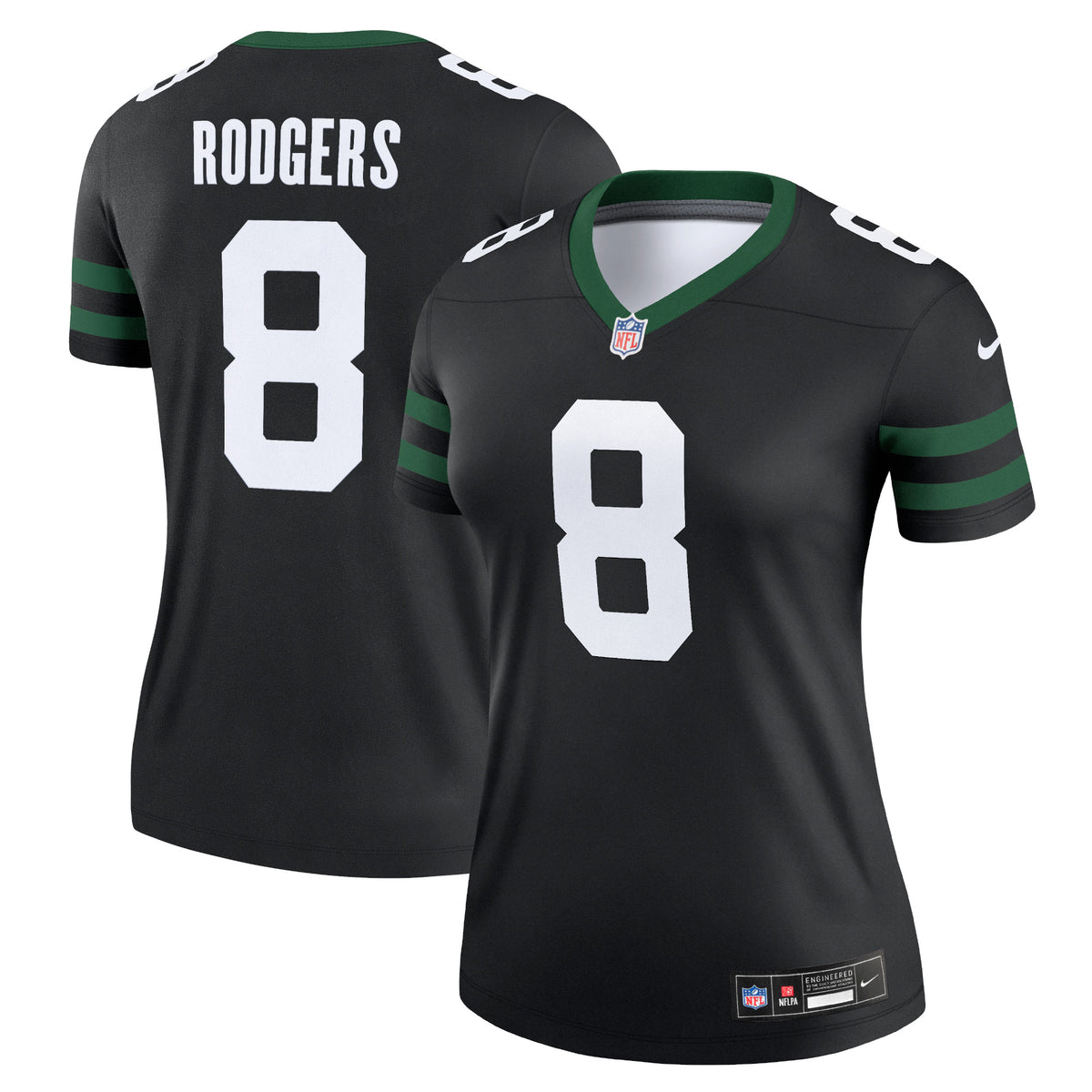 Aaron Rodgers New York Jets Nike Women's Alternate Legend Jersey Legacy Black