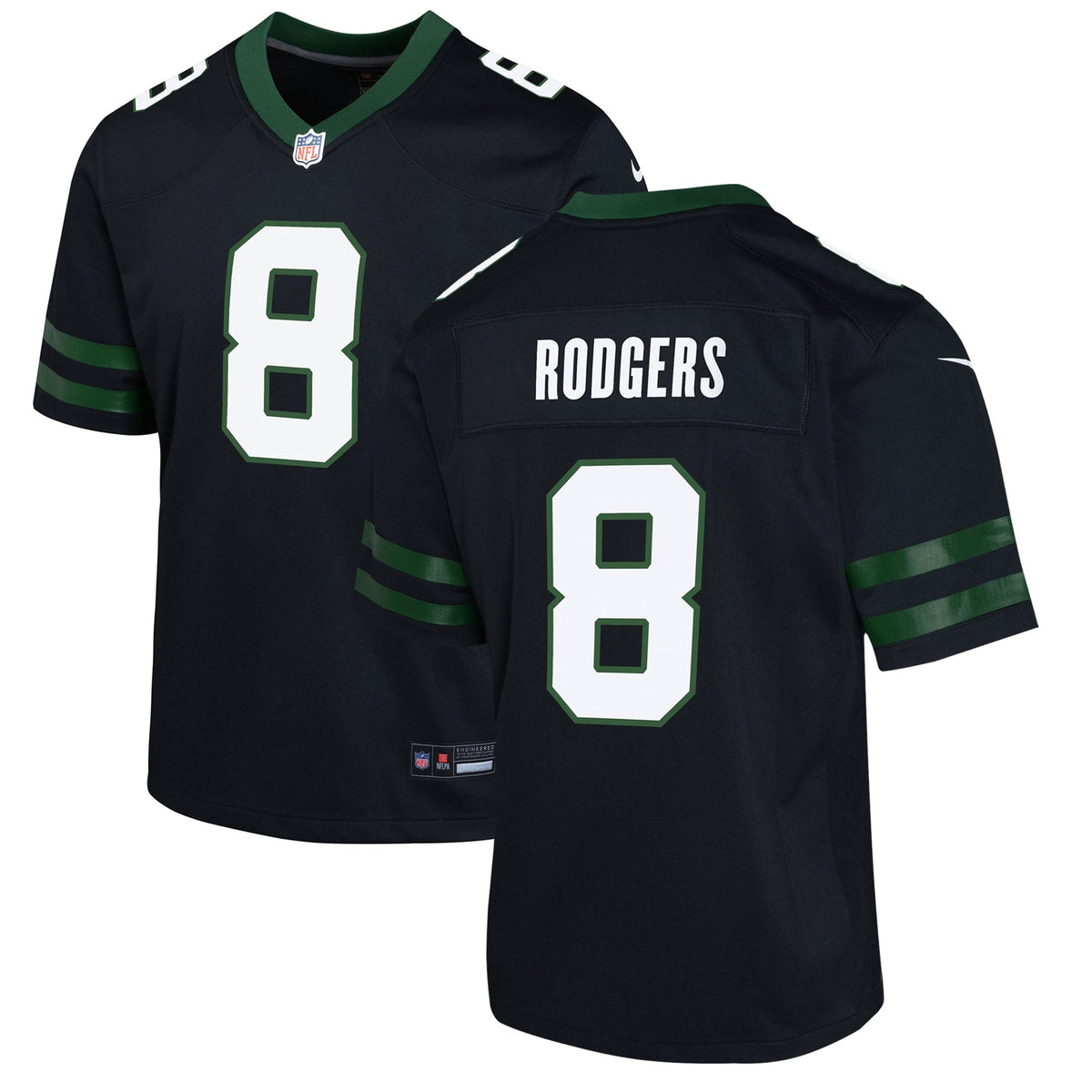 Aaron Rodgers New York Jets Nike Youth Alternate Game Jersey Legacy Black