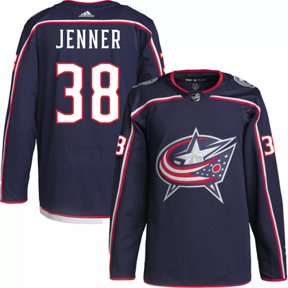 adidas Men's Columbus Blue Jackets Boone Jenner #38 Home ADIZERO Premium Authentic Jersey