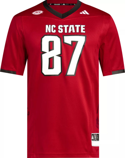adidas Men's NC State Wolfpack Red Premier Replica Football Jersey