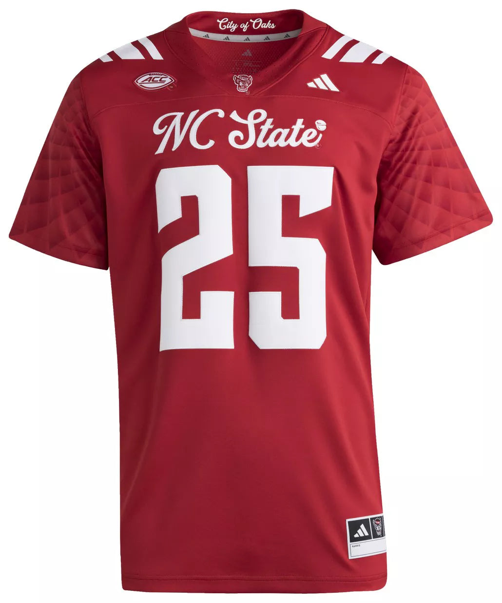 adidas Men's NC State Wolfpack Red Strategy ‘City of Oaks&' Jersey