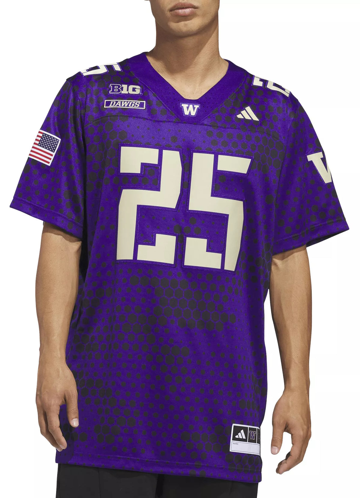 adidas Men's Washington Huskies Camo Premier Strategy Alternate Jersey
