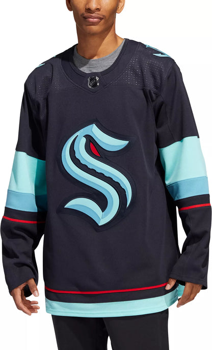 adidas Seattle Kraken Wordmark ADIZERO Premium Authentic Home Jersey