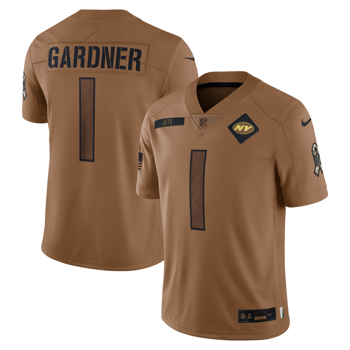 Ahmad Sauce Gardner New York Jets Nike Women's 2023 Salute To Service Limited Jersey Brown