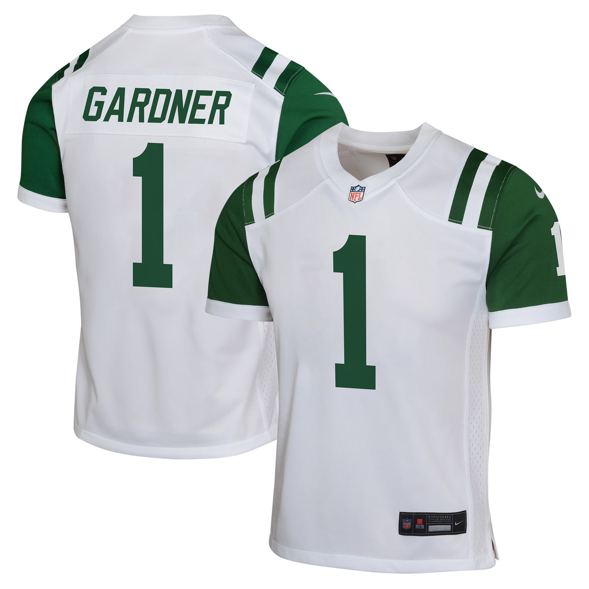 Ahmad Sauce Gardner New York Jets Nike Youth Classic Alternate Game Jersey White
