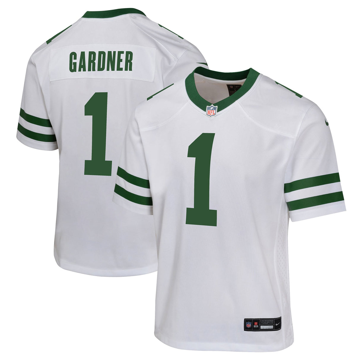 Ahmad Sauce Gardner New York Jets Nike Youth Game Jersey Legacy White