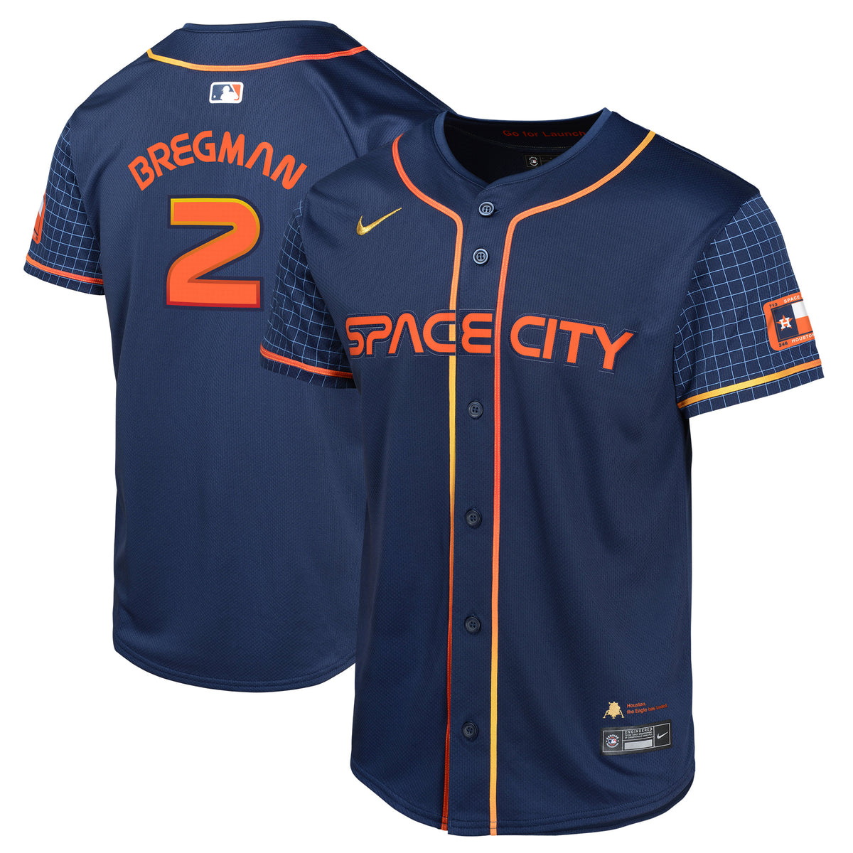 Alex Bregman Houston Astros Nike Youth City Connect Limited Player Jersey Navy