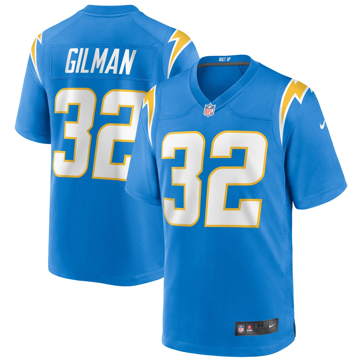 Alohi Gilman Los Angeles Chargers Nike Game Jersey Powder Blue