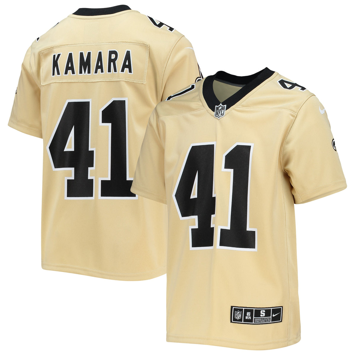 Alvin Kamara New Orleans Saints Nike Youth Inverted Team Game Jersey Gold