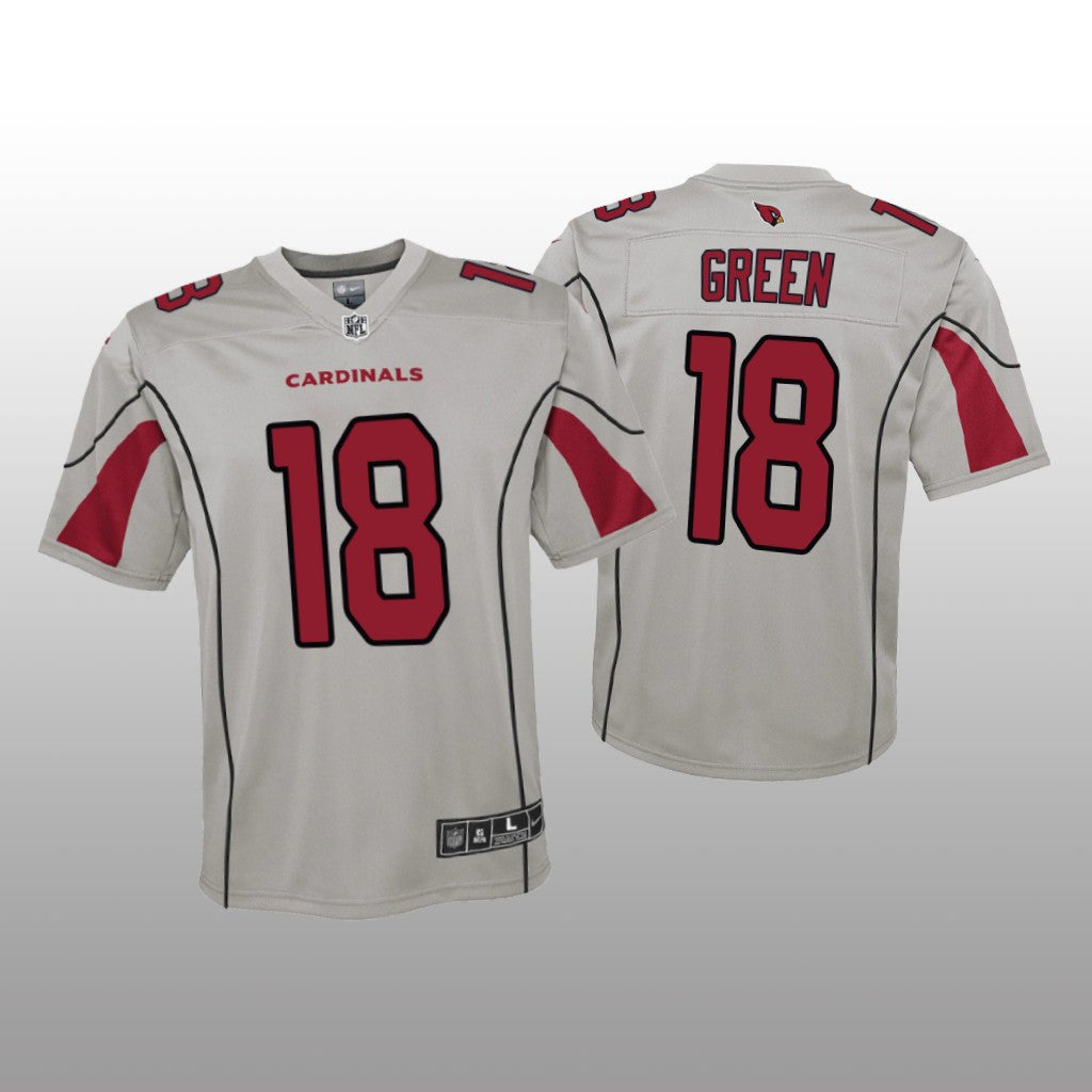 Arizona Cardinals A.J. Green Silver Jersey Inverted Game Youth